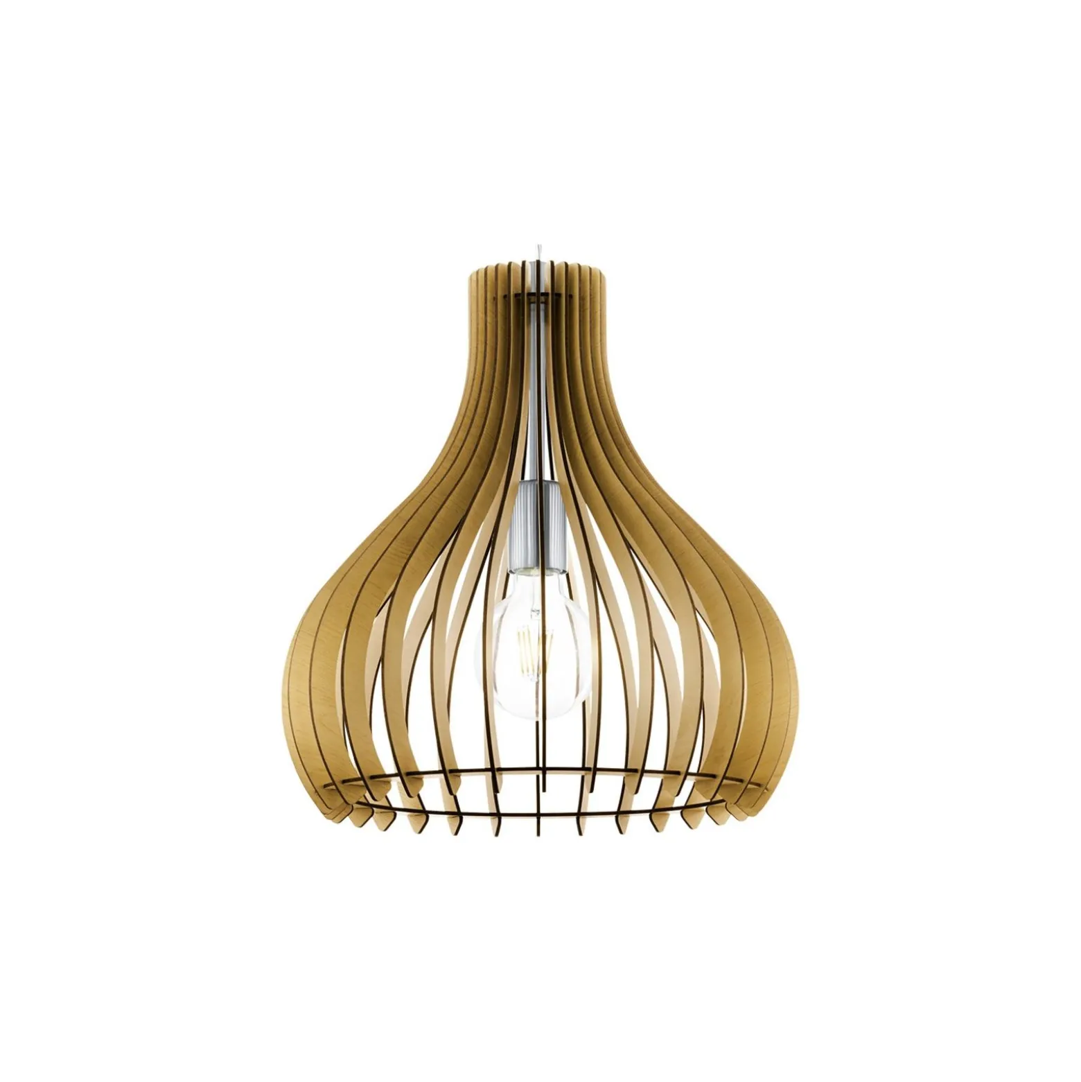 Eglo Pendellampa Tindori Stål Satin Nickel | IP20 - Passande för 1x E27
