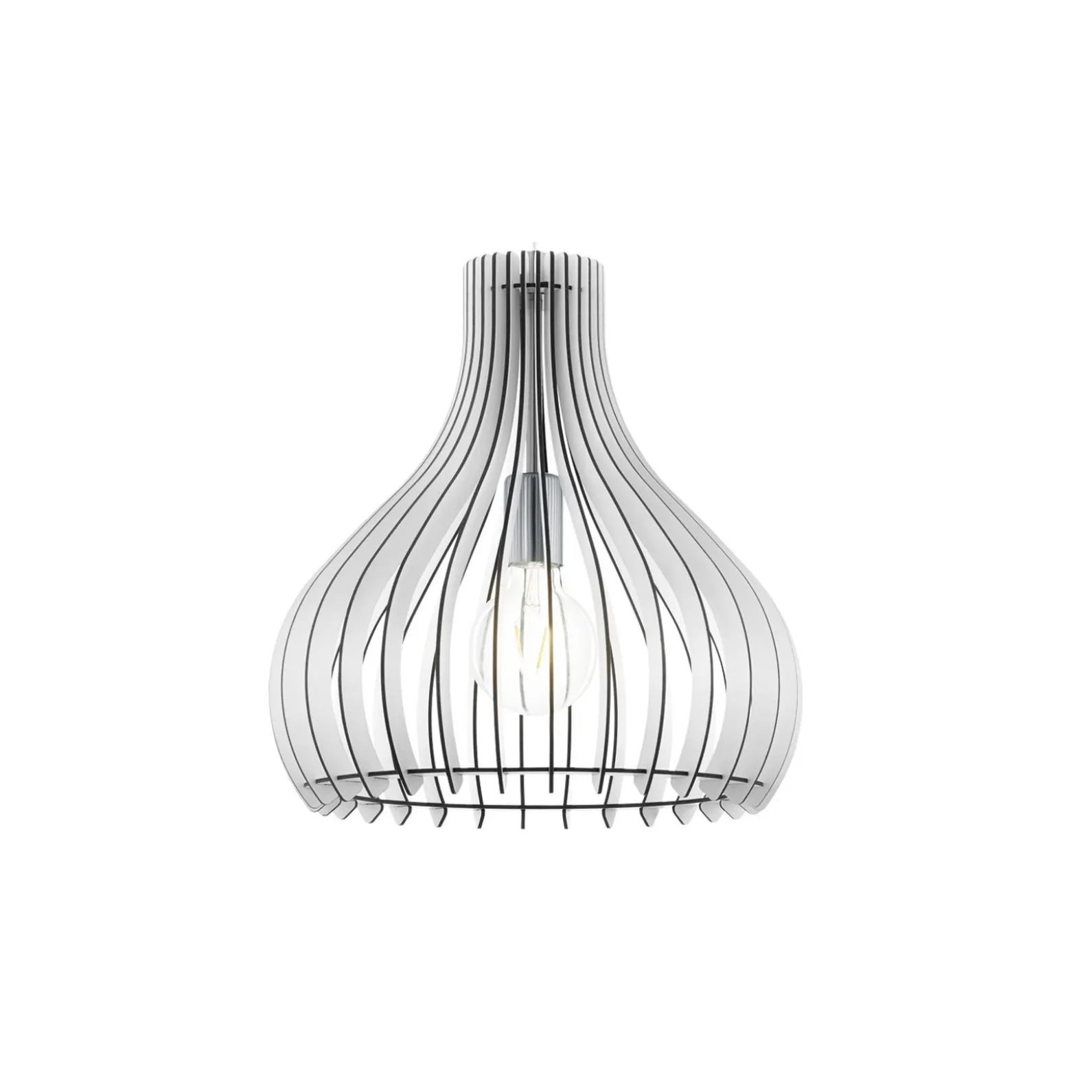 Eglo Pendellampa Tindori Stål Satin Nickel | IP20 - Passande för 1x E27