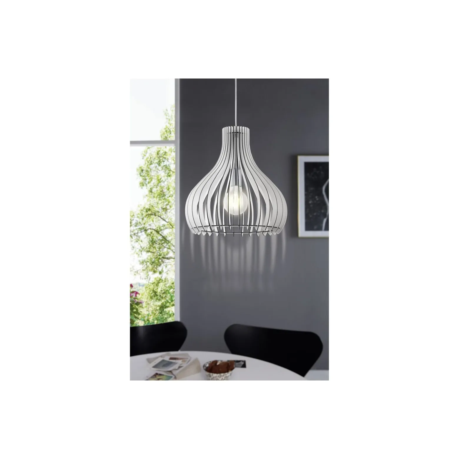 Eglo Pendellampa Tindori Stål Satin Nickel | IP20 - Passande för 1x E27