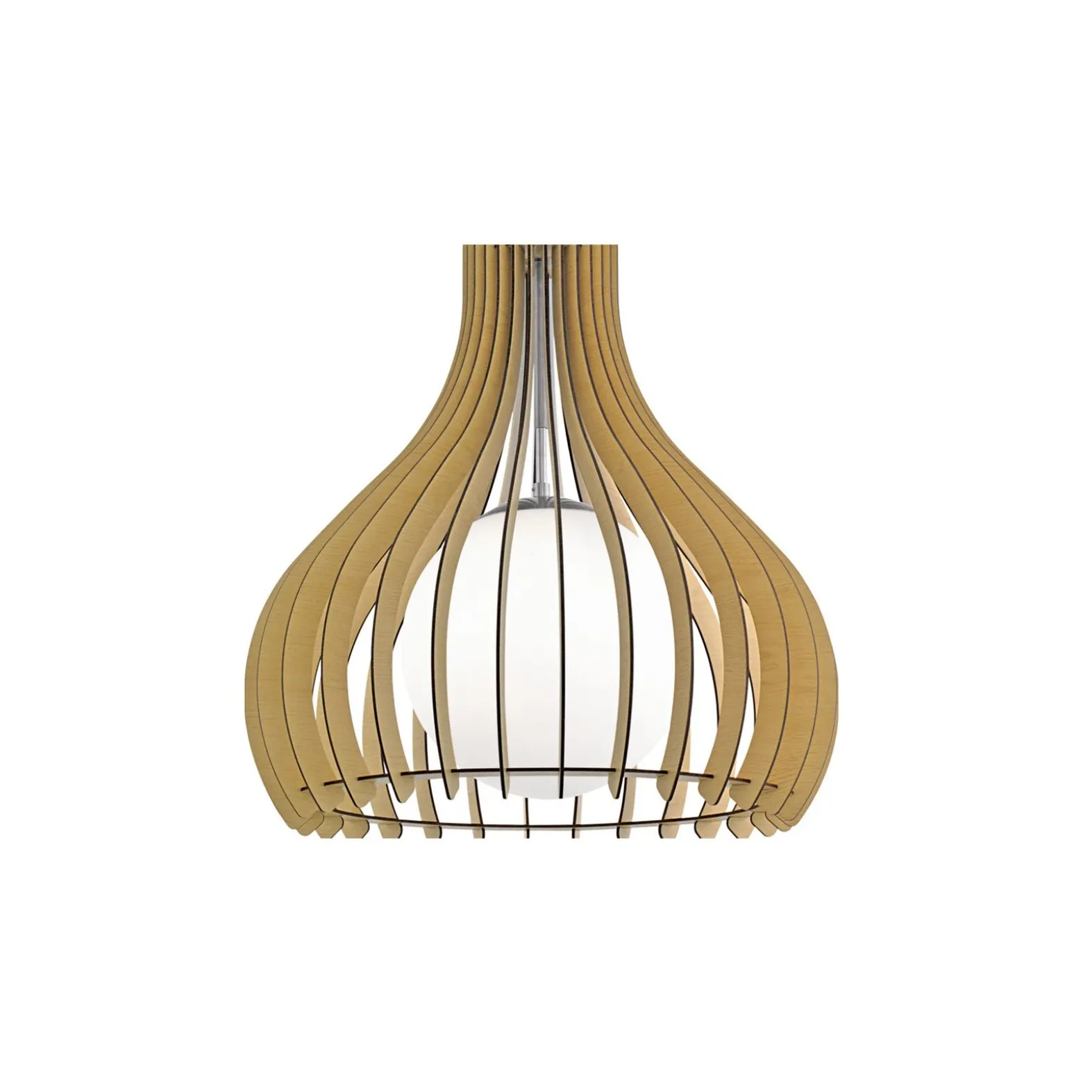 Eglo Pendellampa Tindori Stål Satin Nickel | IP20 - Passande för 1x E27