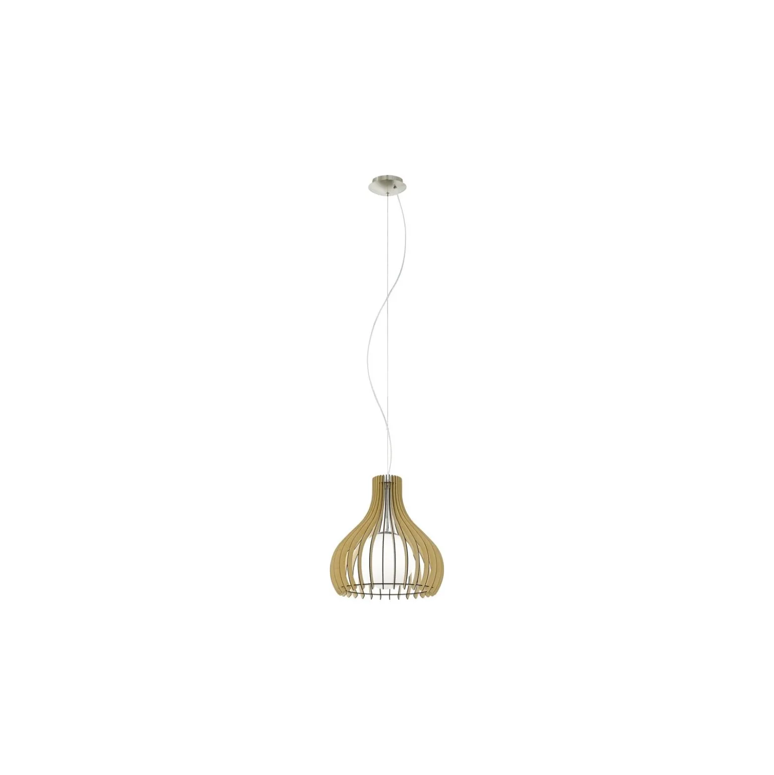 Eglo Pendellampa Tindori Stål Satin Nickel | IP20 - Passande för 1x E27