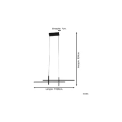 Eglo Pendellampa Trepilia Aluminium Stål Svart 20W 2500lm - 830 Varm Vit | IP20