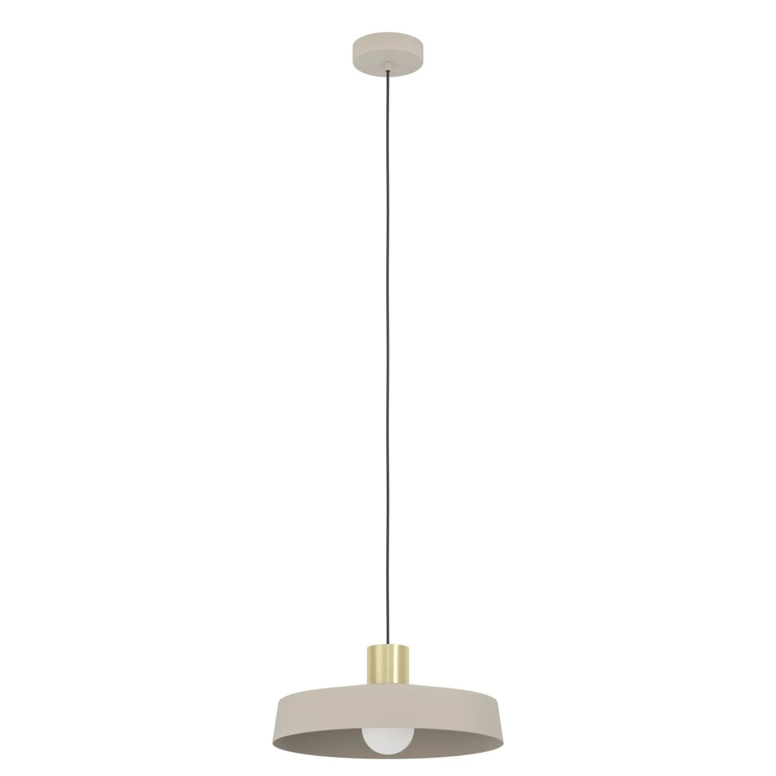 Eglo Pendellampa Valdiola Stål Beige | 360mm - Passande För 1x E27