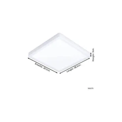 Eglo Taklampa Argolis 2 Stål Vit 20W 2400lm - 830 Varm Vit | IP44