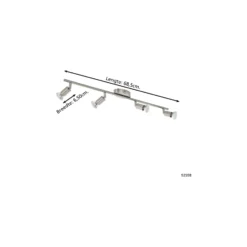Eglo Taklampa Buzz-LED Stål Satin Nickel 4x2.8W 4x250lm - 830 Varm Vit | IP20 - Inkl. 4x GU10