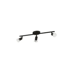 Eglo Taklampa Buzz-LED Stål Svart 3x2.8W 3x250lm - 830 Varm Vit | IP20 - Inkl. 3x GU10