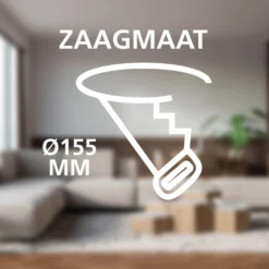 Eglo Taklampa Fueva 6 Plast Vit 9W 1150lm - 827-865 Justerbar Vit | 168mm - IP44 - Dimbar