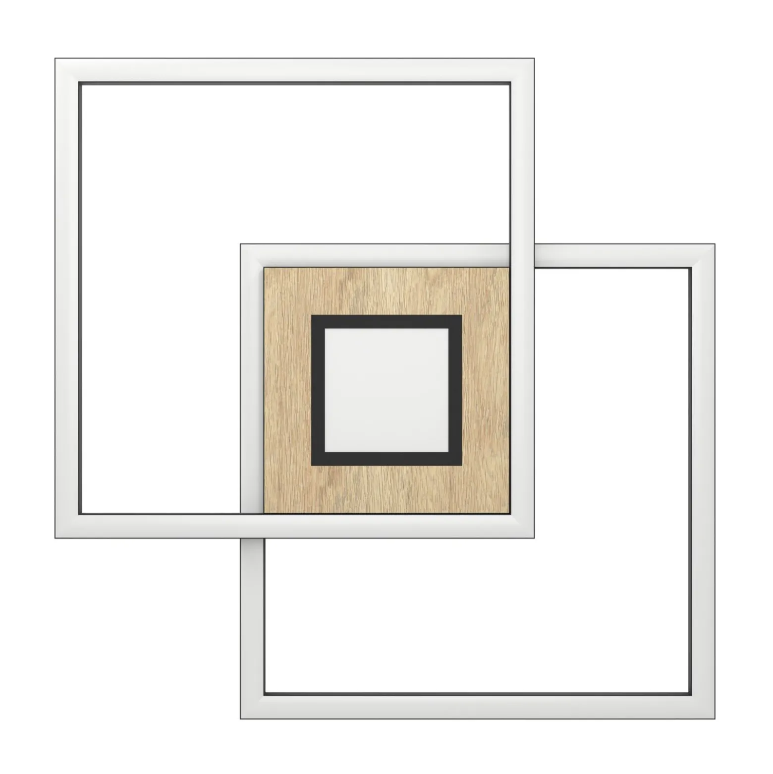 Eglo Taklampa Marinello Aluminium Stål Svart Trä 17W 5160lm - 827-865 Justerbar Vit | Dimbar