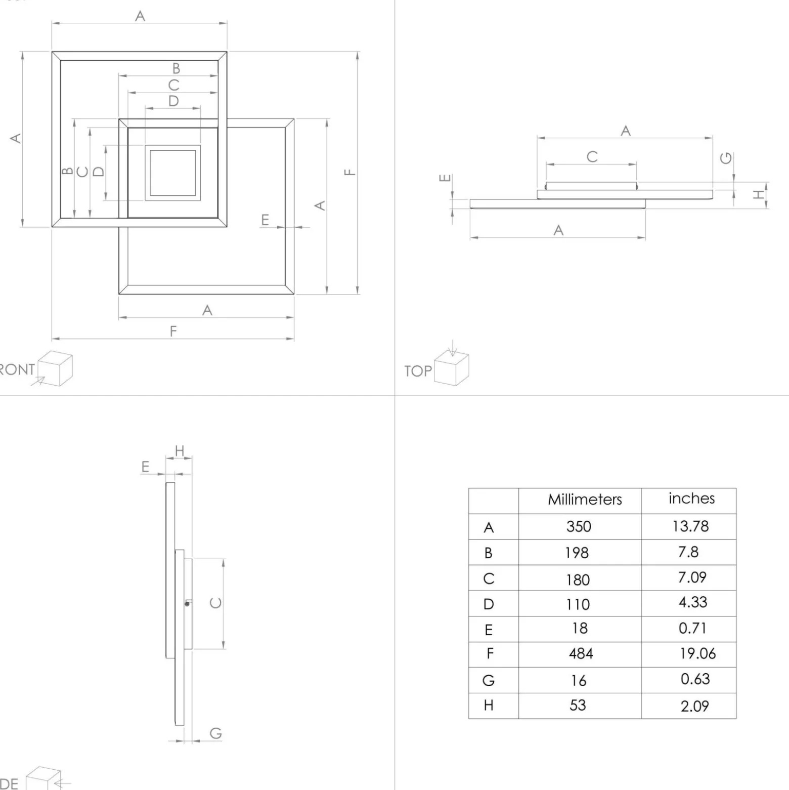 Eglo Taklampa Marinello Aluminium Stål Svart Trä 17W 5160lm - 827-865 Justerbar Vit | Dimbar