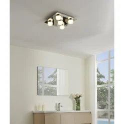 Eglo Taklampa Romendo 1 Stål Krom 54W 3750lm - 830 Varm Vit | IP44 - Dimbar