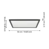 Eglo Taklampa Rovito-r Plast Svart 17W 2800lm - 827-865 Justerbar Vit | IP44 - Dimbar