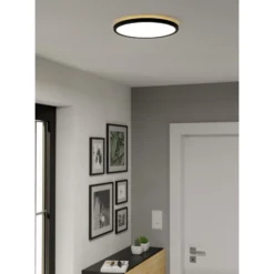 Eglo Taklampa Rovito-Z Plast Svart 13W 1750lm - 827-865 Justerbar Vit | 300mm - IP44 - Dimbar