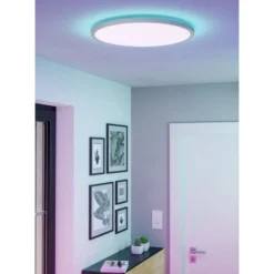 Eglo Taklampa Rovito-Z Plast Vit 16W 2900lm - 827-865 Justerbar Vit | 500mm - IP44 - Dimbar