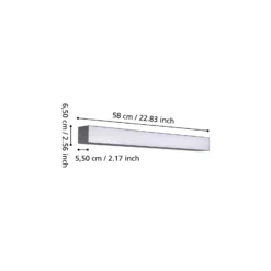 Eglo Taklampa Salitta Aluminium Svart 14W 1680lm - 830 Varm Vit