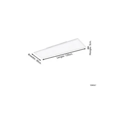 Eglo Taklampa Salobrena-Z Aluminium Vit 33.5W 4150lm - 827-865 Justerbar Vit | IP20 - Dimbar