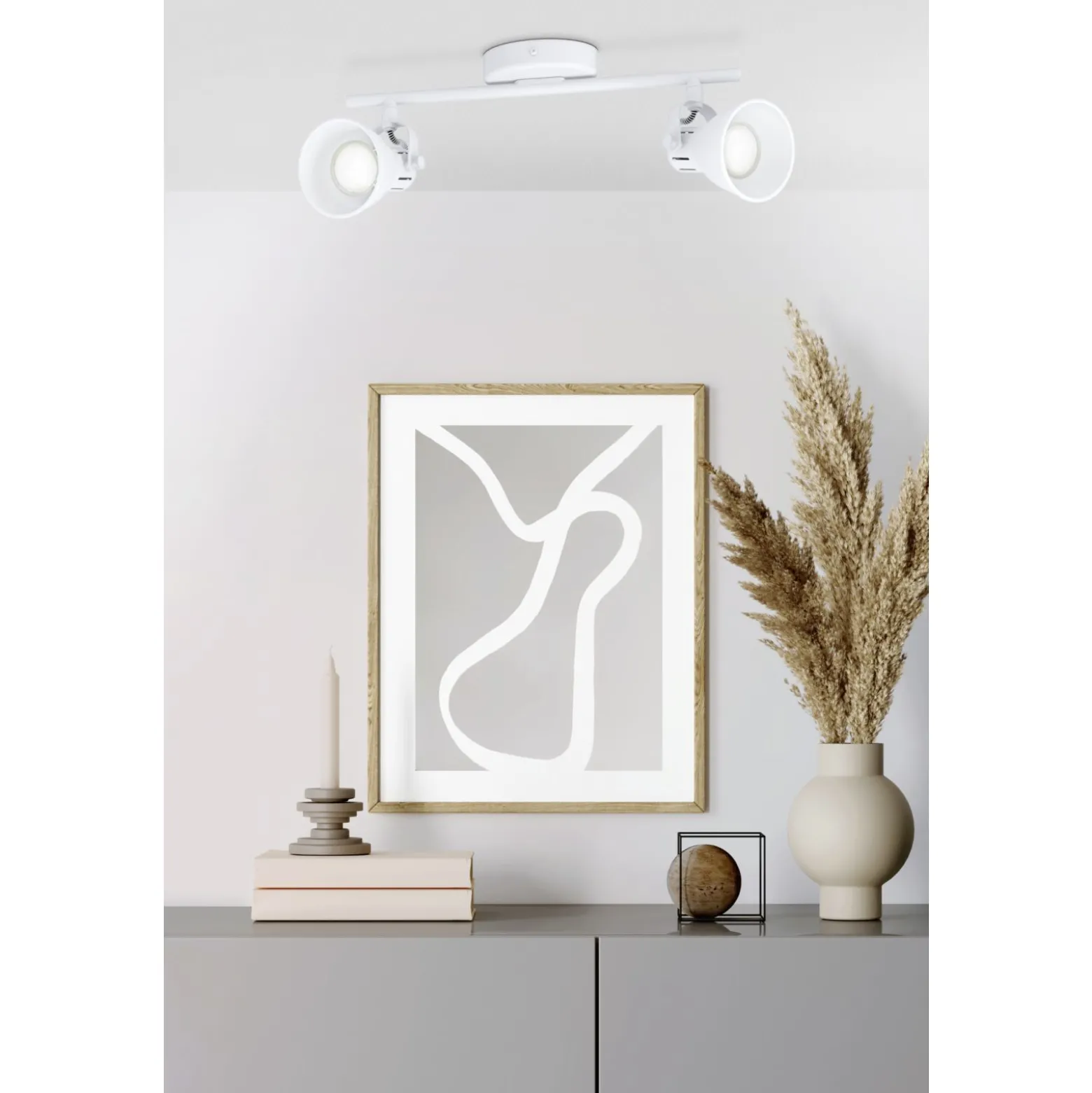 Eglo Taklampa Seras 1 Stål Vit 2W 250lm - 830 Varm Vit
