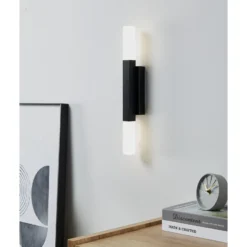Eglo Vägglampa Alcudia Aluminium Stål Svart 55W 1200lm - 830 Varm Vit | IP44