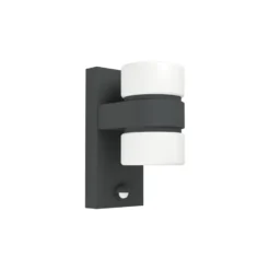 Eglo Vägglampa Atollari Aluminium Antracit Up & Down 4W 360lm - 830 Varm Vit | IP44