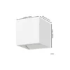 Eglo Vägglampa Calpi 3 Aluminium Vit Up & Down 2.8W 420lm - 830 Varm Vit | IP54