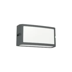 Eglo Vägglampa Camarda Aluminium Antracit 10W 1200lm - 840 Kallvit | IP54