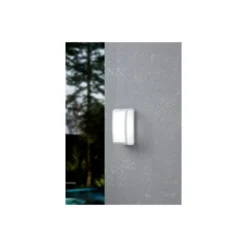 Eglo Vägglampa Camarda Aluminium Vit 10W 1200lm - 840 Kallvit | IP54