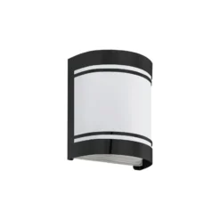 Eglo Vägglampa Cerno Stål Svart | IP44 - Passande för 1x E27