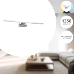 Eglo Vägglampa Conettilla Aluminium Krom 10W 1350lm - 830-865 Justerbar Vit | IP44