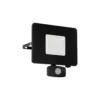 Eglo Vägglampa Faedo 3 Aluminium Svart 31W 3400lm - 850 Kallvit | IP44 - Rörelsesensor