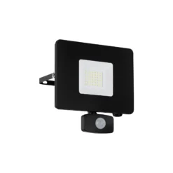 Eglo Vägglampa Faedo 3 Aluminium Svart 31W 3400lm - 850 Kallvit | IP44 - Rörelsesensor