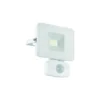 Eglo Vägglampa Faedo 3 Aluminium Vit 10W 1000lm - 850 Kallvit | IP44 - Rörelsesensor