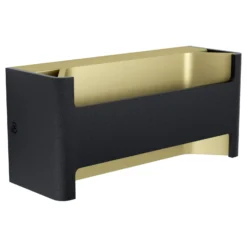 Eglo Vägglampa Feloniche Aluminium Svart Guld 10W 1300lm - 830 Varm Vit