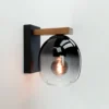 Eglo Vägglampa Filago Trä Stål Brun Svart | Passande För 1x E27