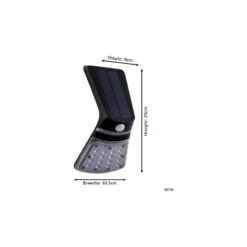 Eglo Vägglampa Lamozzo 1 Solar Svart 2W 264lm - 830-840 CCT | IP44 - Rörelse- och Ljussensor