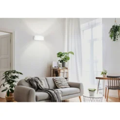 Eglo Vägglampa Maccacari Aluminium Stål Vit 10W 1300lm - 830 Varm Vit