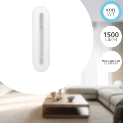 Eglo Vägglampa Macchioni Stål Plast Vit 12W 1560lm - 840 Kallvit
