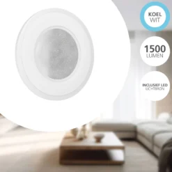 Eglo Vägglampa Macchioni Stål Plast Vit 12W 1560lm - 840 Kallvit