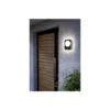 Eglo Vägglampa Madriz Aluminium Svart 3W 370lm - 830 Varm Vit | IP44 - Rörelsesensor