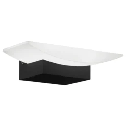 Eglo Vägglampa Metrass Aluminium Svart 56W 680lm - 830 Varm Vit