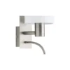 Eglo Vägglampa Pasteri Stål Satin Nickel 40 | IP20 - Inkl. Spot och Exkl. 1x E27