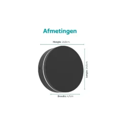 Eglo Vägglampa Pedersano Aluminium Svart 8W 800lm - 827-840-865 CCT | IP44