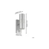 Eglo Vägglampa Riga 5 Rostfritt Stål Up & Down 2W 250lm - 830 Varm Vit | IP44 - Rörelsesensor
