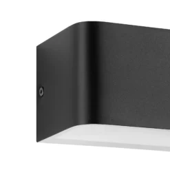 Eglo Vägglampa Sania 4 Aluminium Svart Vit 6W 670lm - 830 Varm Vit
