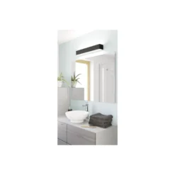 Eglo Vägglampa Sania 5 Stål Svart Vit 26.5W 3200lm - 830 Varm Vit | IP44
