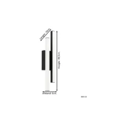 Eglo Vägglampa Serricella Stål Svart 4W 550lm - 830 Varm Vit | IP44