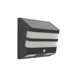 Eglo Vägglampa Stiappa Solar Svart 6W 800lm - 840 Kallvit | IP65 - Rörelsesensor
