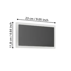 Eglo Vägglampa Talamello 1 Stål Svart 12W 1500lm - 830 Varm Vit