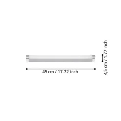 Eglo Vägglampa Tragacete 1 Plast Stål Silver 75W 900lm - 840 Kallvit | IP44