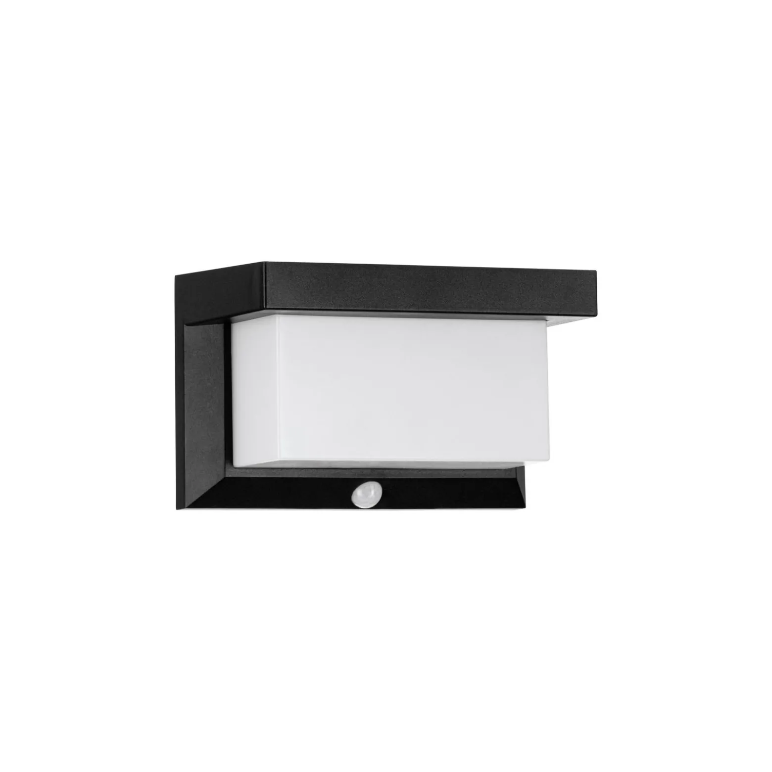 Eglo Vägglampa Utrera Solar Svart 800lm - 840 Kallvit | IP44 - Rörelsesensor