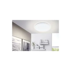 Eglo Vägg och Taklampa Frania Stål Vit 14.6W 1600lm - 830 Varm Vit | IP20