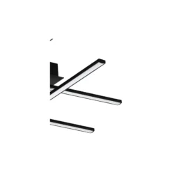 Eglo Vägg och Taklampa Lasana 3 Stål Aluminium Svart 5.3W 700lm - 830 Varm Vit | IP20